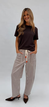 Carter Barrel Jeans Chocolate Stripe