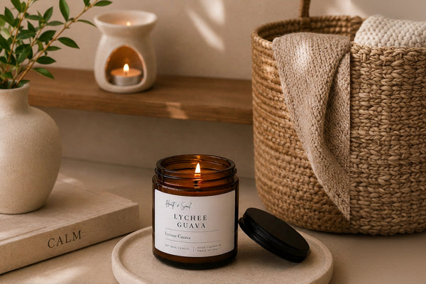 Lychee Guava Soy Candle 250g