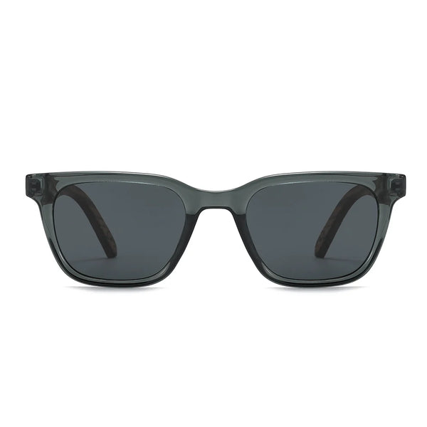 Koda SMOKE l Black Polarised lenses l Wooden Arms