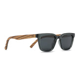 Koda SMOKE l Black Polarised lenses l Wooden Arms