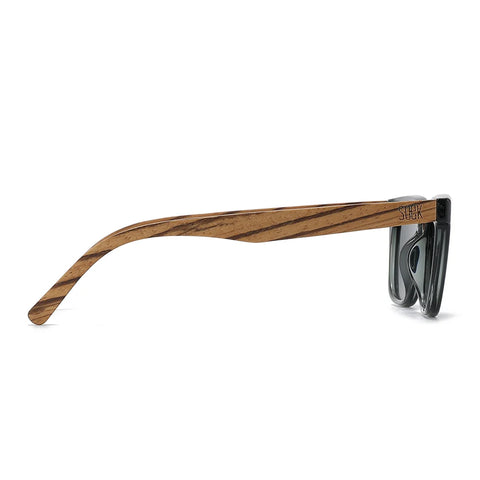 Koda SMOKE l Black Polarised lenses l Wooden Arms