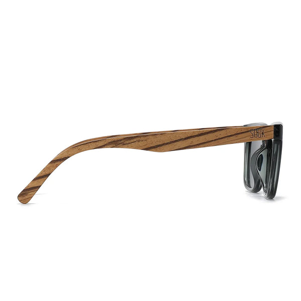 Koda SMOKE l Black Polarised lenses l Wooden Arms