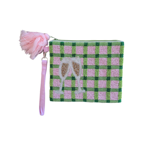 Zoda 'Champagne Girls' Beaded Clutch