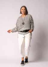 Susanne Linen Top in Onyx