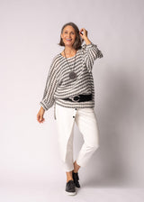 Susanne Linen Top in Onyx