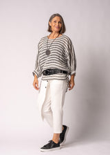 Susanne Linen Top in Onyx