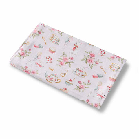 Alice’s Tea Party Organic Muslin Wrap