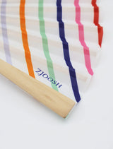 Hand Fan Coloured Stripes