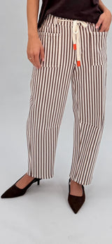 Carter Barrel Jeans Chocolate Stripe