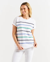 Betty Basics-Sunny Tee - Ocean Waves