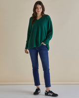 Betty Basics-DESTINY KNIT JUMPER GREEN