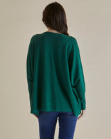 Betty Basics-DESTINY KNIT JUMPER GREEN