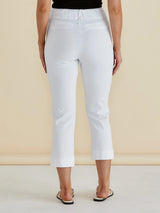 Camila Crop Jeans - White