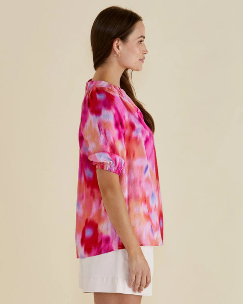 Joanne Blouse - Floral Abstract Print