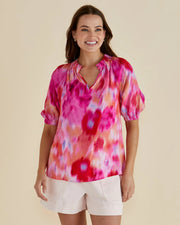 Joanne Blouse - Floral Abstract Print