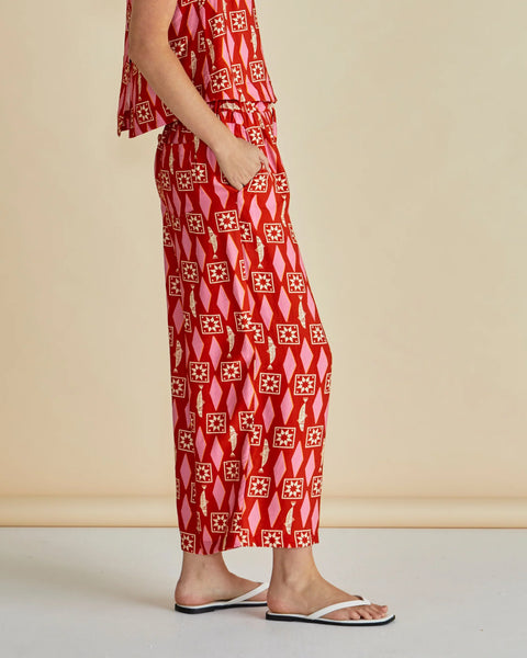 Copacabana Relax Pant - Sardinia Geo Print