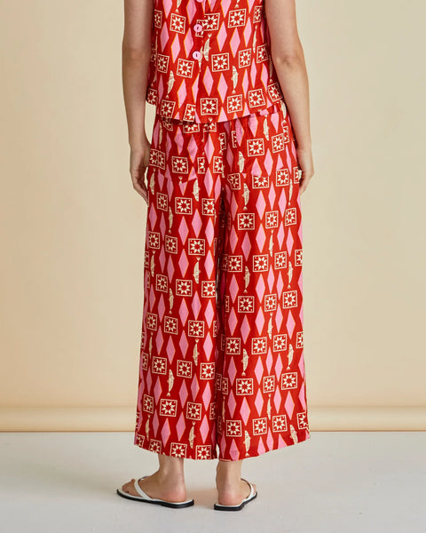 Copacabana Relax Pant - Sardinia Geo Print