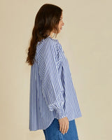 Romi Shirt - Navy Stripe