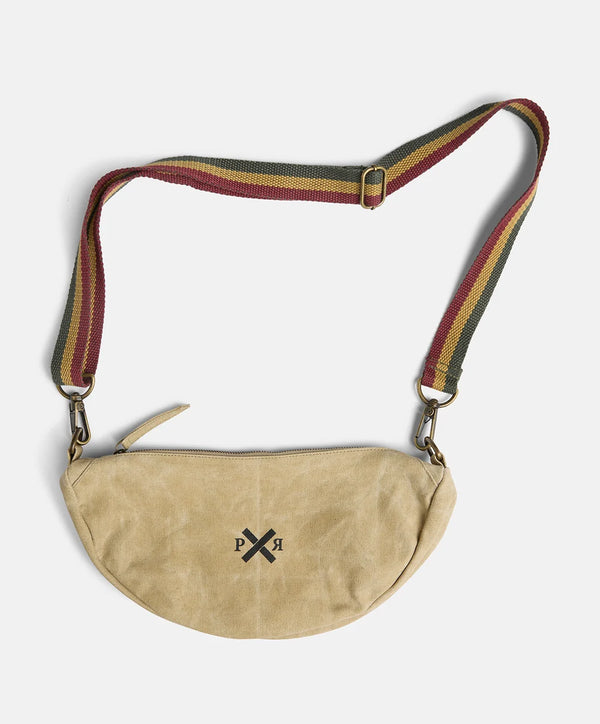 Slow Road Shoulder Bag I Waxed Canvas I Light Safari