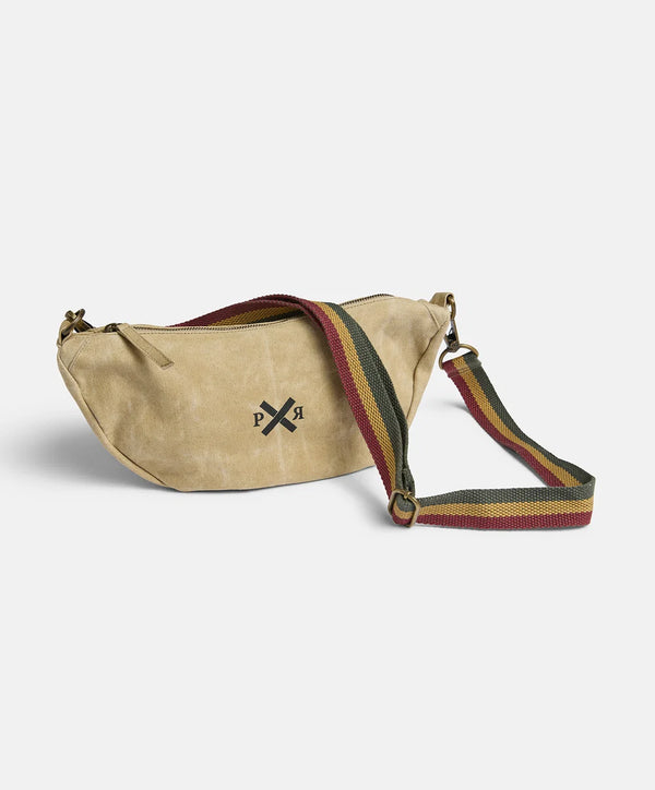 Slow Road Shoulder Bag I Waxed Canvas I Light Safari
