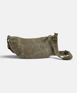 Slow Road Shoulder Bag I Waxed Canvas I Dark Olive