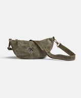 Slow Road Shoulder Bag I Waxed Canvas I Dark Olive