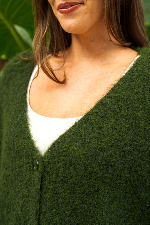 Barnett Knit Vest Khaki