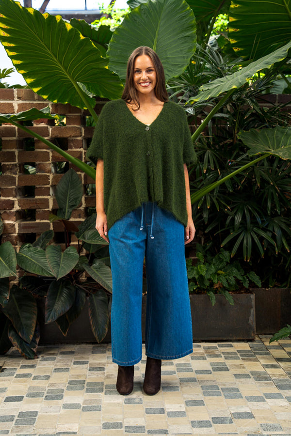 Barnett Knit Vest Khaki