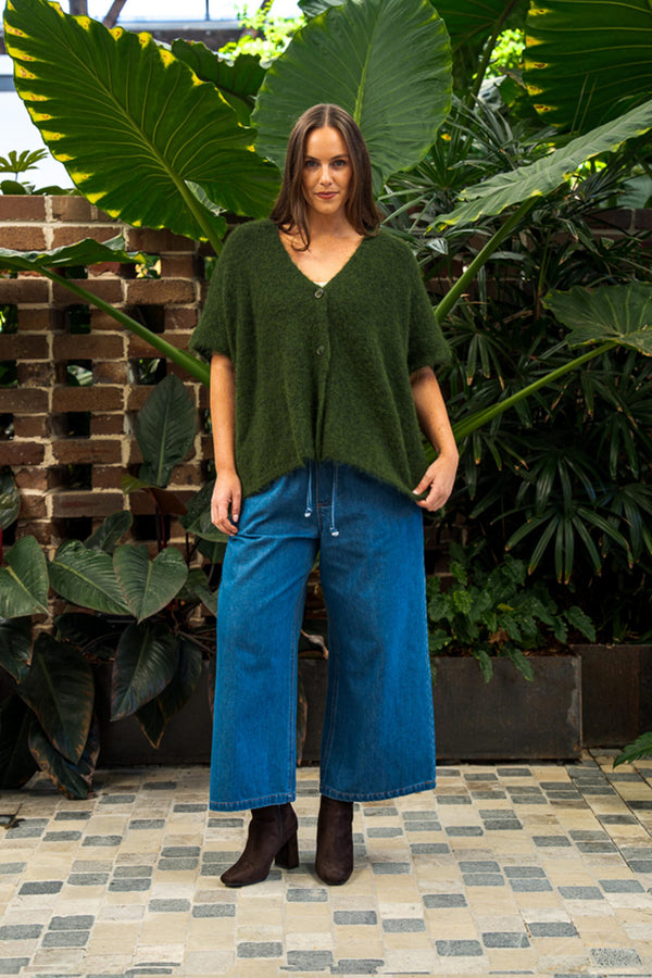Barnett Knit Vest Khaki