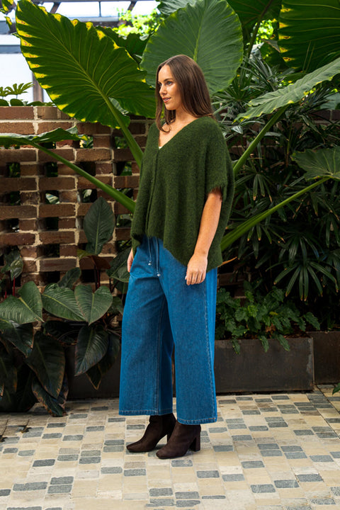 Barnett Knit Vest Khaki