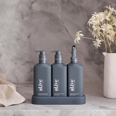 kitchen trio - lemon & pomegranate + coconut & wild orange