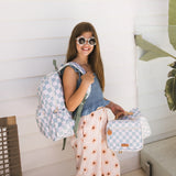 Sage Check Backpack