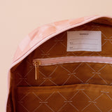 Peach Check Backpack