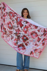 Abstarct Scarf Pink