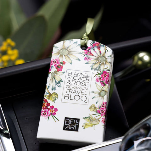 Travel BLOQ – Flannel Flower & Rose Geranium