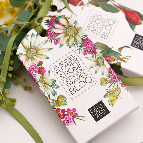 Travel BLOQ – Flannel Flower & Rose Geranium