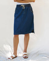 Betty Basics-Desiree Denim Skirt - Blue Wash