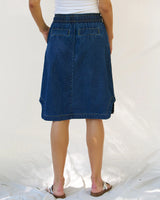 Betty Basics-Desiree Denim Skirt - Blue Wash