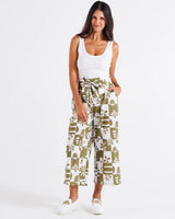 Betty Basics-Cabo Crop Pant - Geo Floral