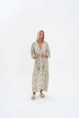 Toteme Maxi Dress - Khaki / white