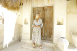 Toteme Maxi Dress - Khaki / white