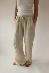 Straight Leg Linen pants
