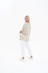 Toteme Top - Khaki / white