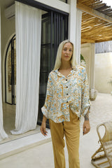 Solea Longline Shirt - Cream Bran