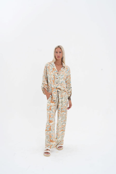 Solea Pant - Cream/ Bran
