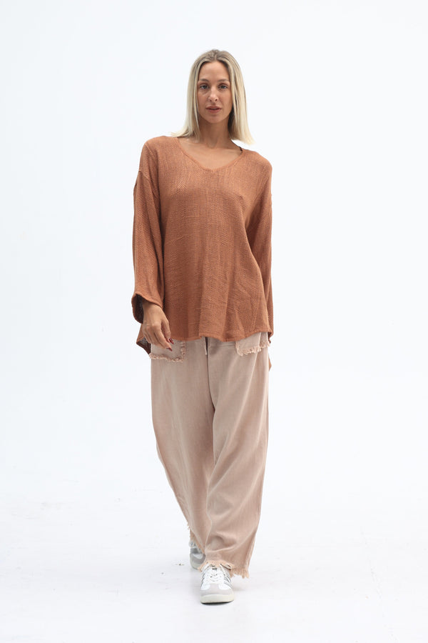 Vela Hessian Top Tanzine