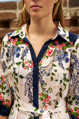 Celestia Dress Navy Floral