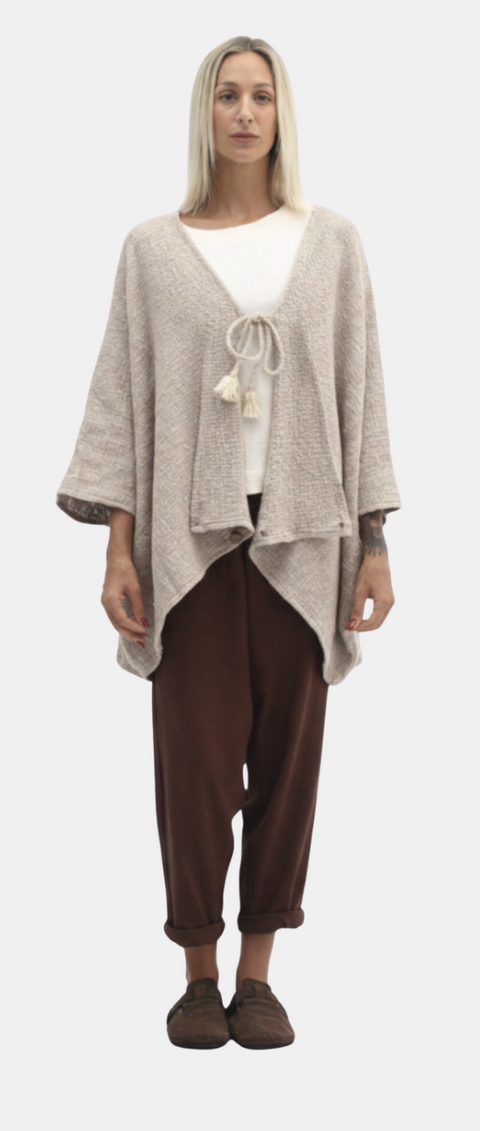 Aroma Cotton Hessian Jacket Cinnamon