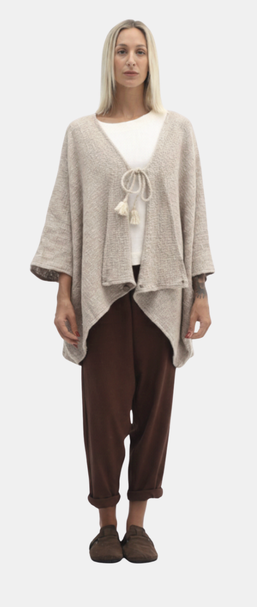 Aroma Cotton Hessian Jacket Cinnamon