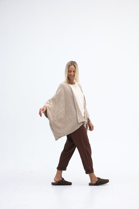 Aroma Cotton Hessian Jacket Cinnamon